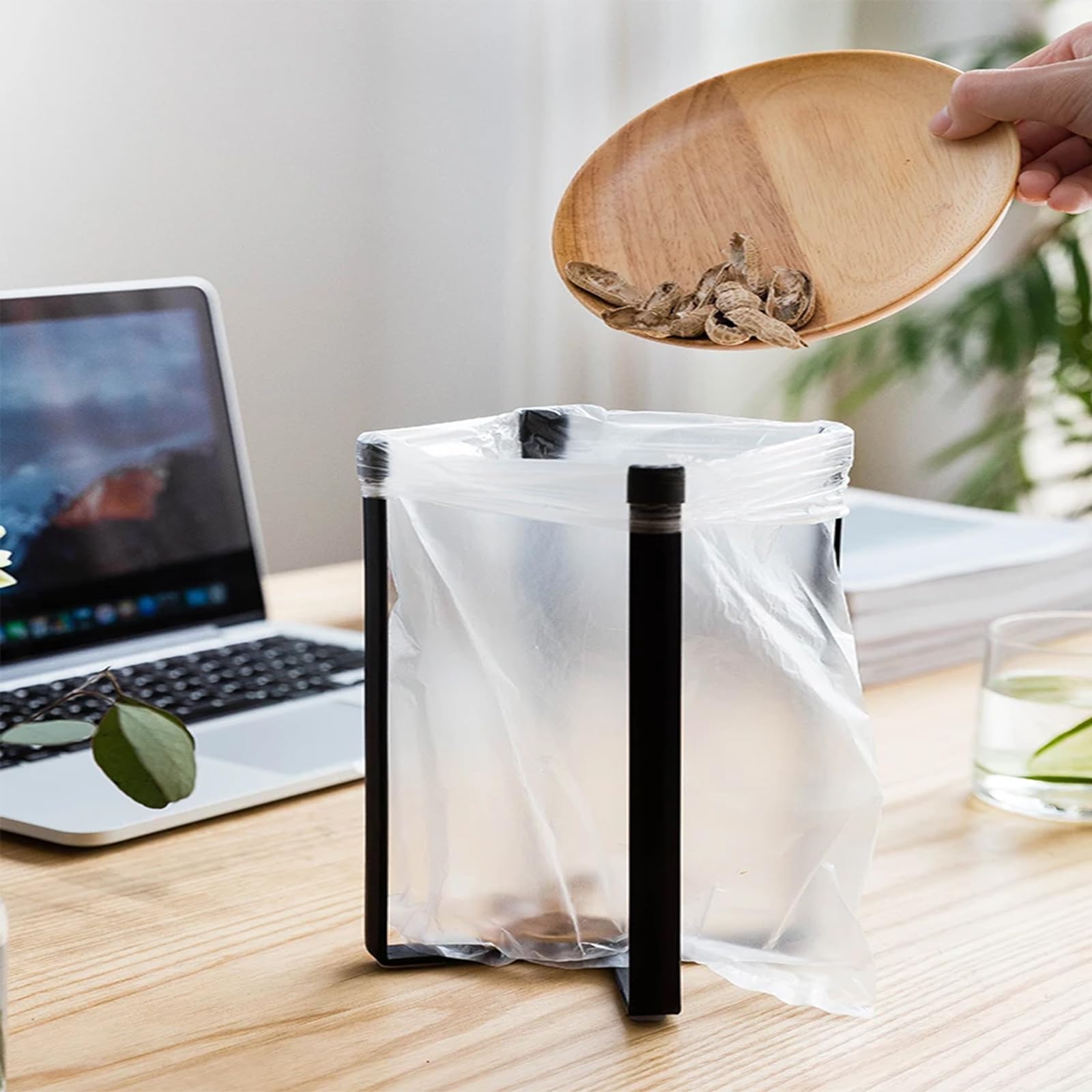 Scolabottiglie Pieghevole In Ferro - Supporto Per Asciugatura Bottiglie E Bicchieri, Design Compatto, Nero - Foto 4