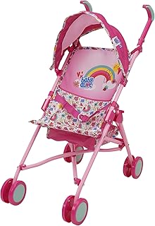 Baby Alive: Doll Stroller - Pink & Rainbow - Fits Dolls Up to 24