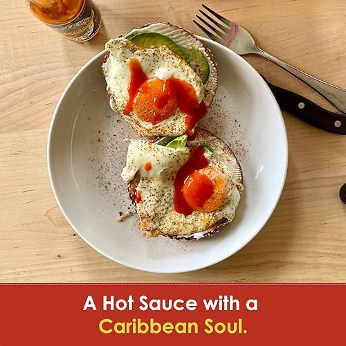 Miniatura 4 de Dave's Gourmet Crazy Caribbean Hot Sauce - Potenciador de sabor multiusos para sopas, salsas, salsas - 3 botellas