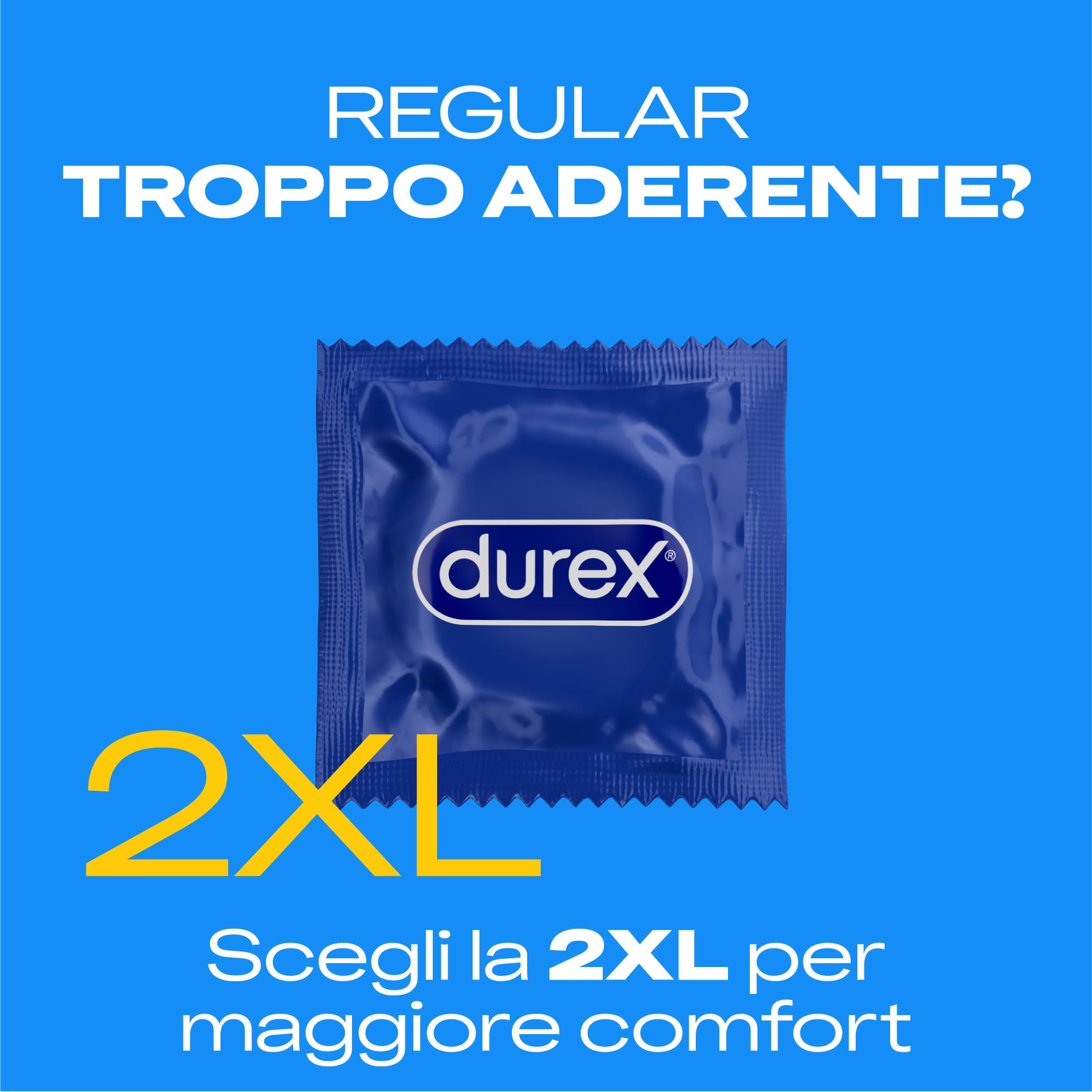 Durex Settebello XXL, Preservativi 2XL, 90 Profilattici, 3 confezioni da 30 preservativi