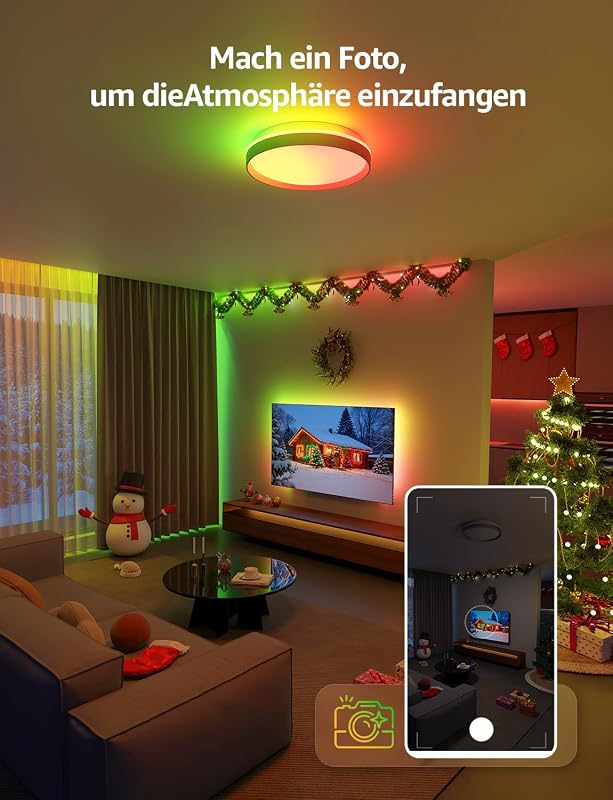 Lepro T1 Okos Mennyezeti Lámpa RGBCCT Dimmelhető WiFi Bluetooth Alexa Google