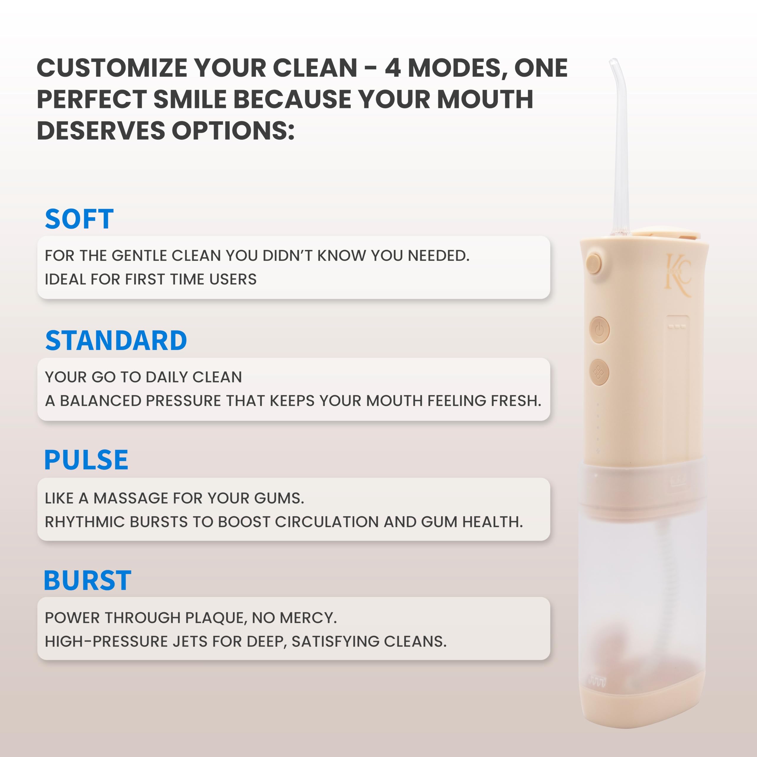 Idropulsore portatile (beige)
