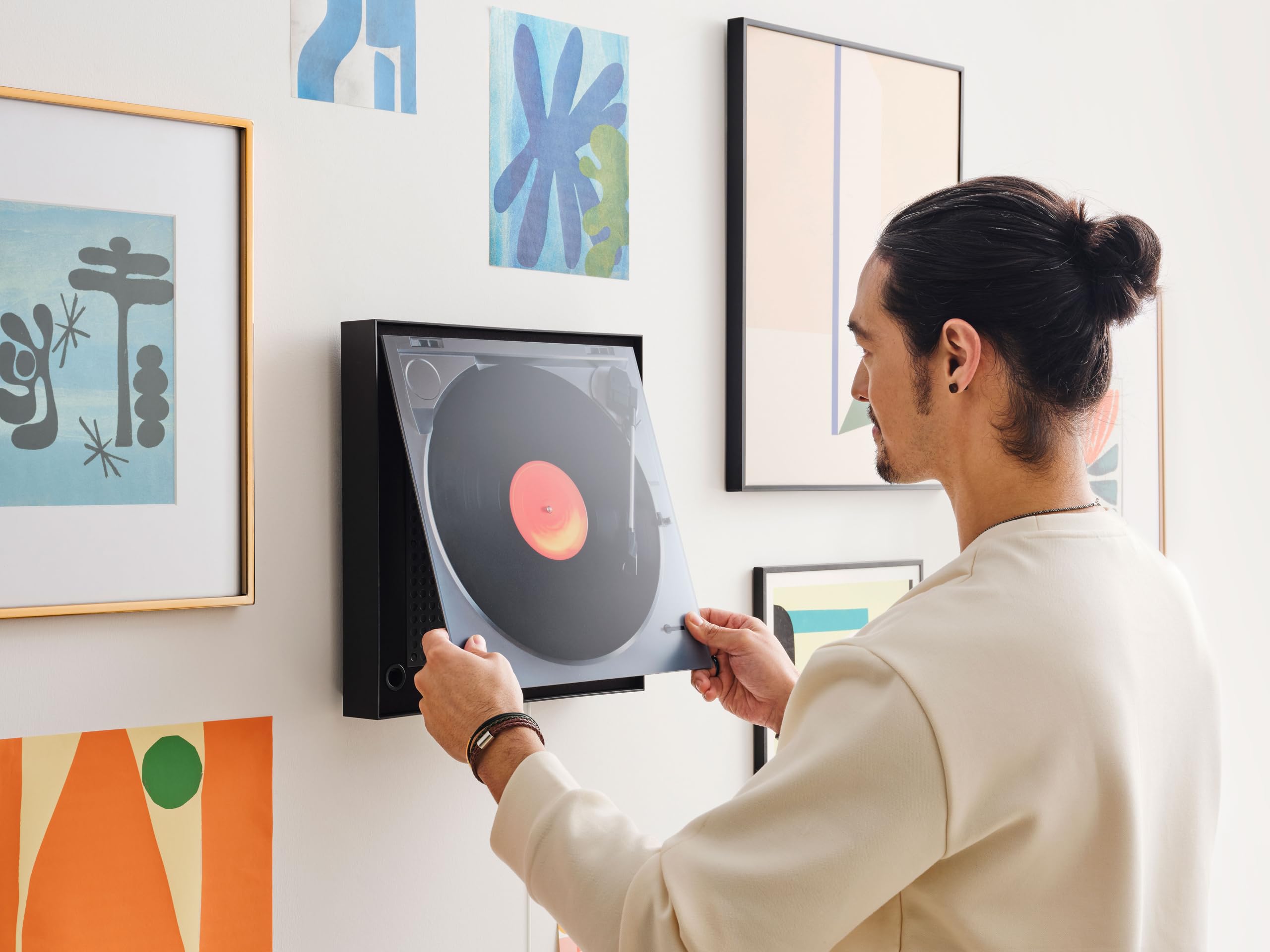 Samsung Music Frame HW-LS60D Soundbar für TV-Geräte, Music Frame Design im Bilderrahmen-Stil, Bluetooth-Lautsprecher mit großem Sweet Spot, Kabelloses Streaming