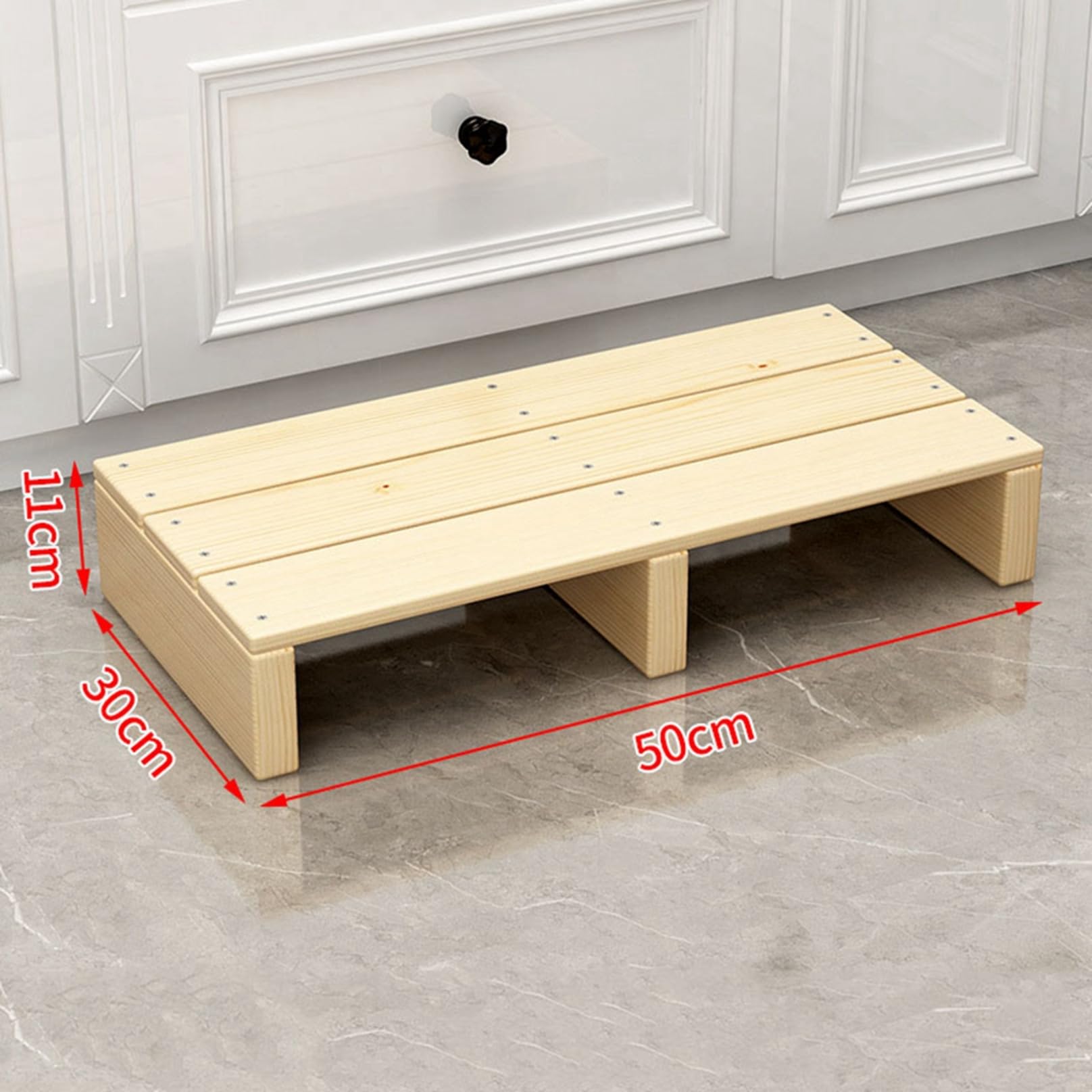 Amazon｜踏み台 木製ステップスツール 50*30*22cm 玄関踏み台 段差軽減