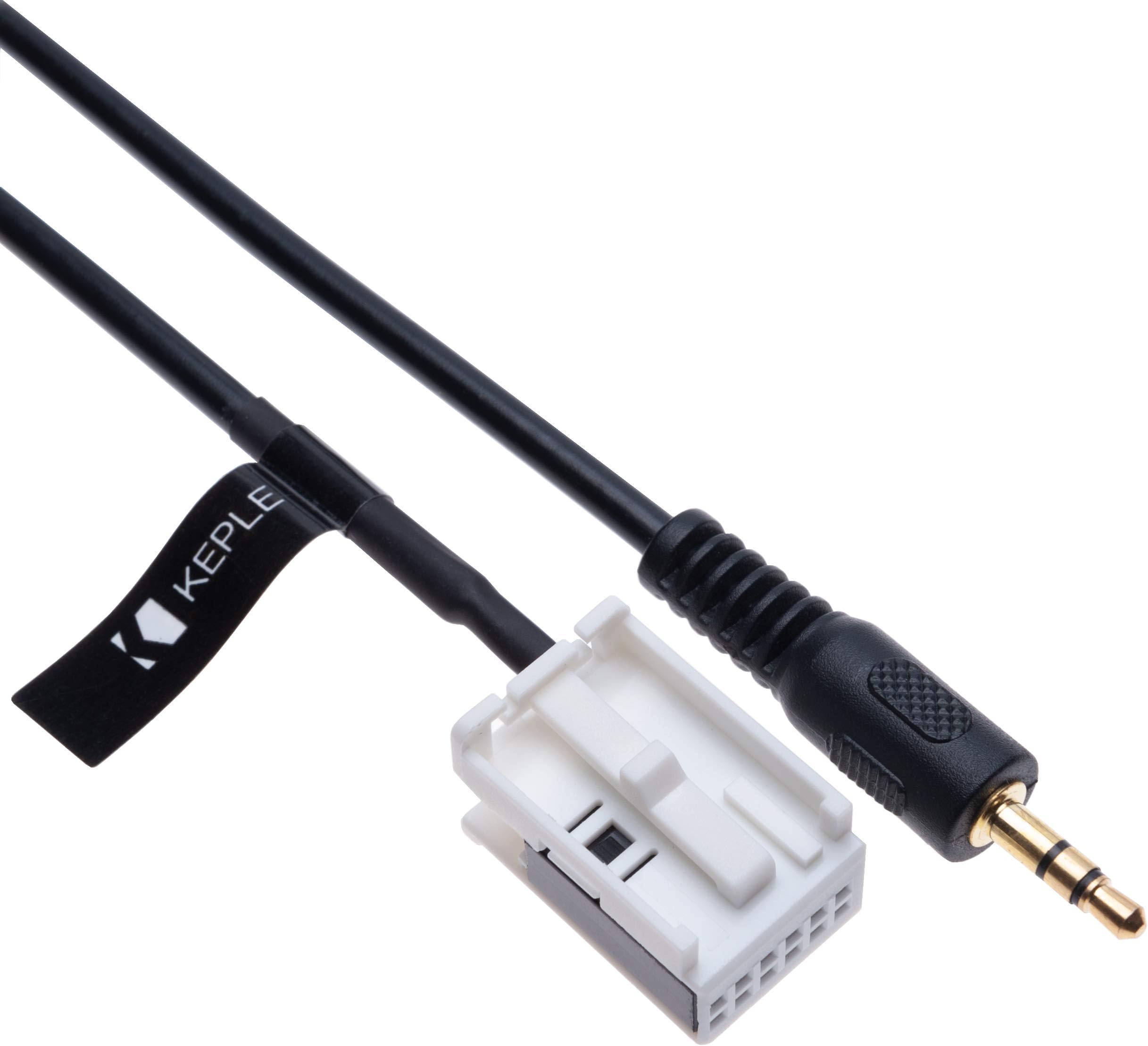 Keple AUX Input Audio Cable Car Adapter Compatible with B M W| 12 pin Changer Transmiter 3.5 Male Extension Wire Connector | 4.9ft