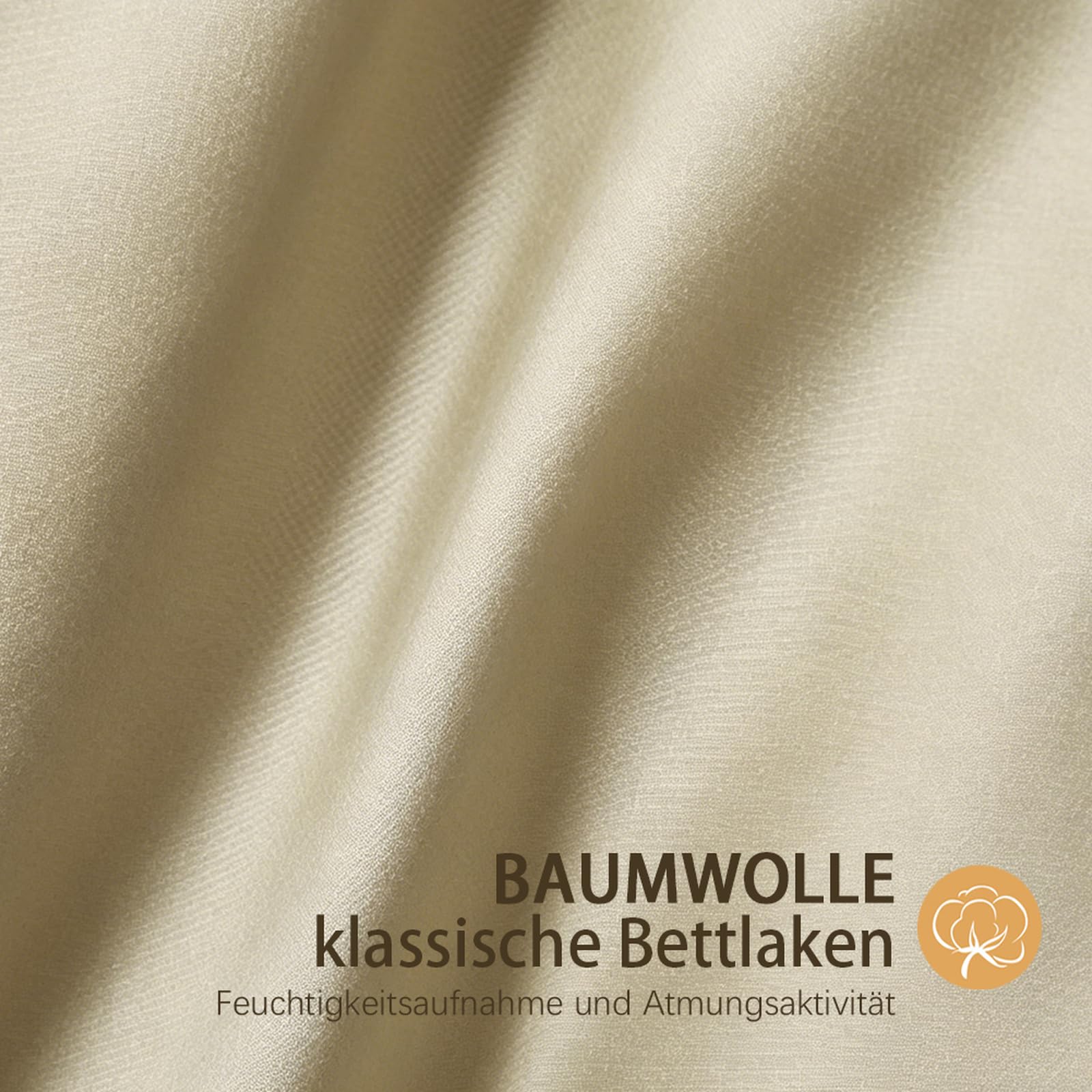 Bettlaken ohne Gummizug 245 x 250cm 100 % Baumwolle leintuch Weiß | Leintuch aus 100 % Baumwolle Betttuch für Großes Doppelbett zarte Hautfreundlichkeit Glatt und pflegeleicht