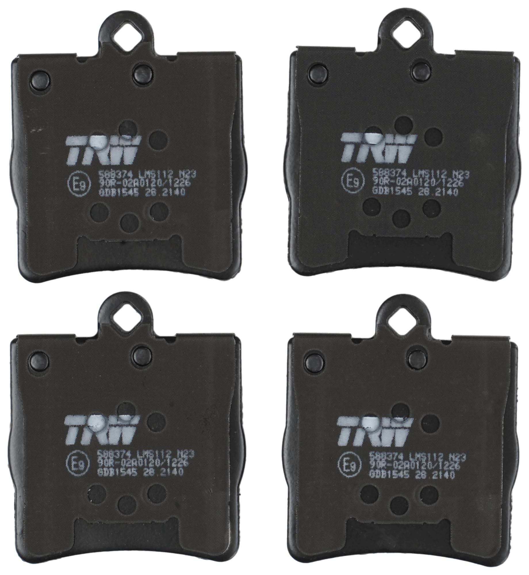 Kit de Plaquettes de Frein TRW GDB1545 pour Mercedes-Benz Classe C (W203) 2000-2007