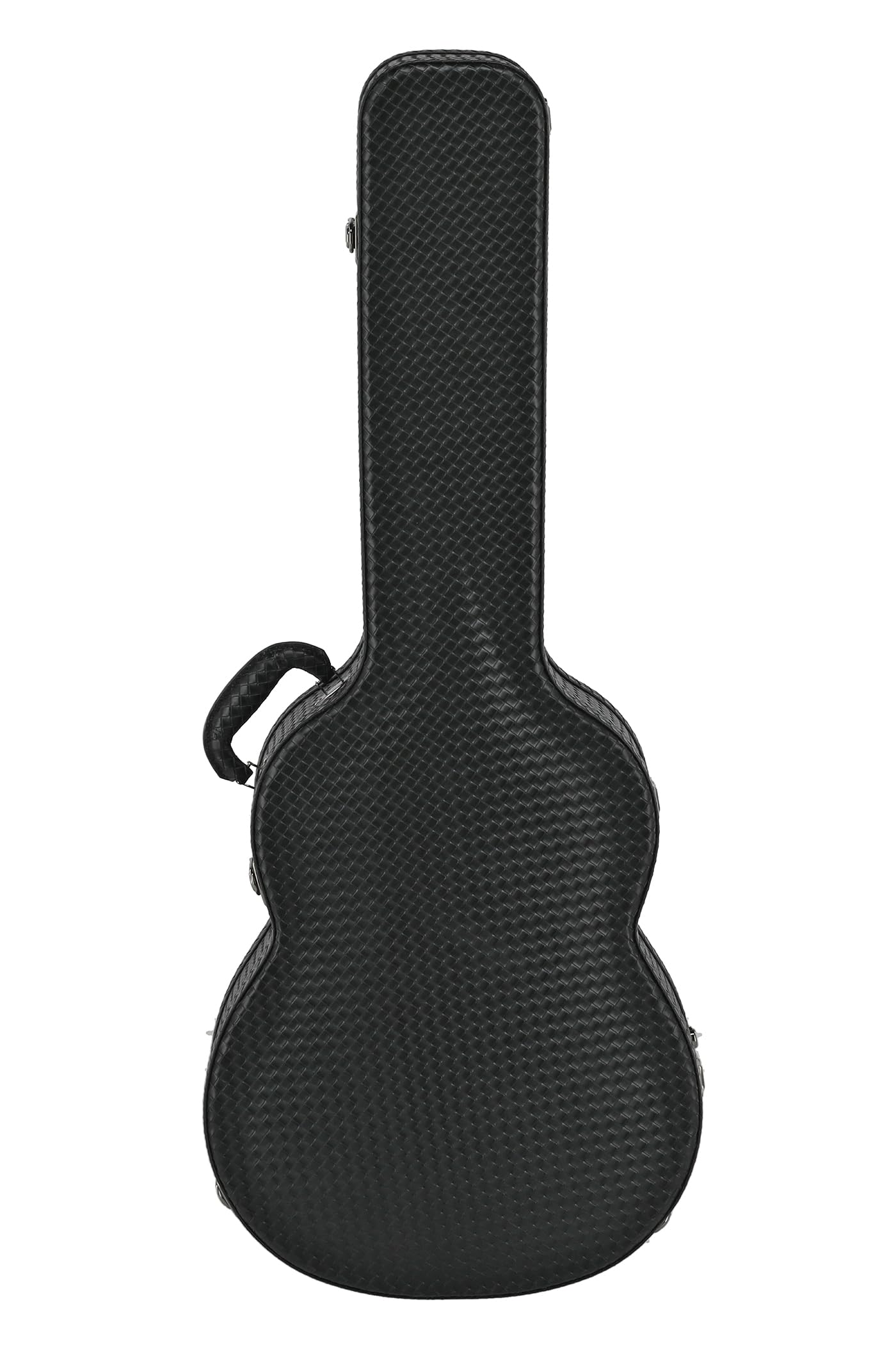 LUTHIER MANUEL RODRÍGUEZ Custodia per chitarra Vipera - Custodia rigida per chitarra classica - Anima in legno - Coperchio bombato - Nero - Scomparto accessori - Igrometro