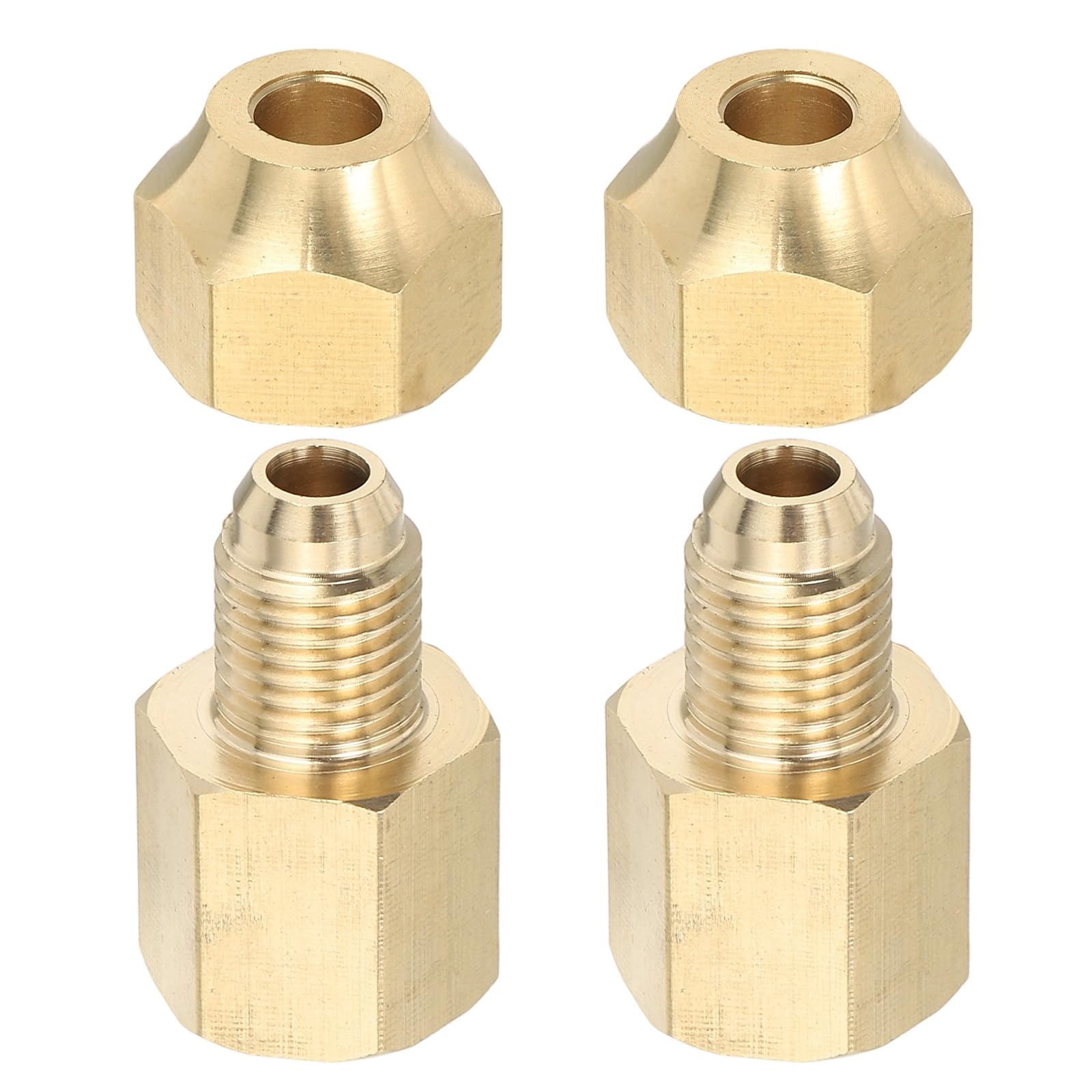 Adaptador de latón SAE 45 para reparar sistemas de refrigeración HVAC