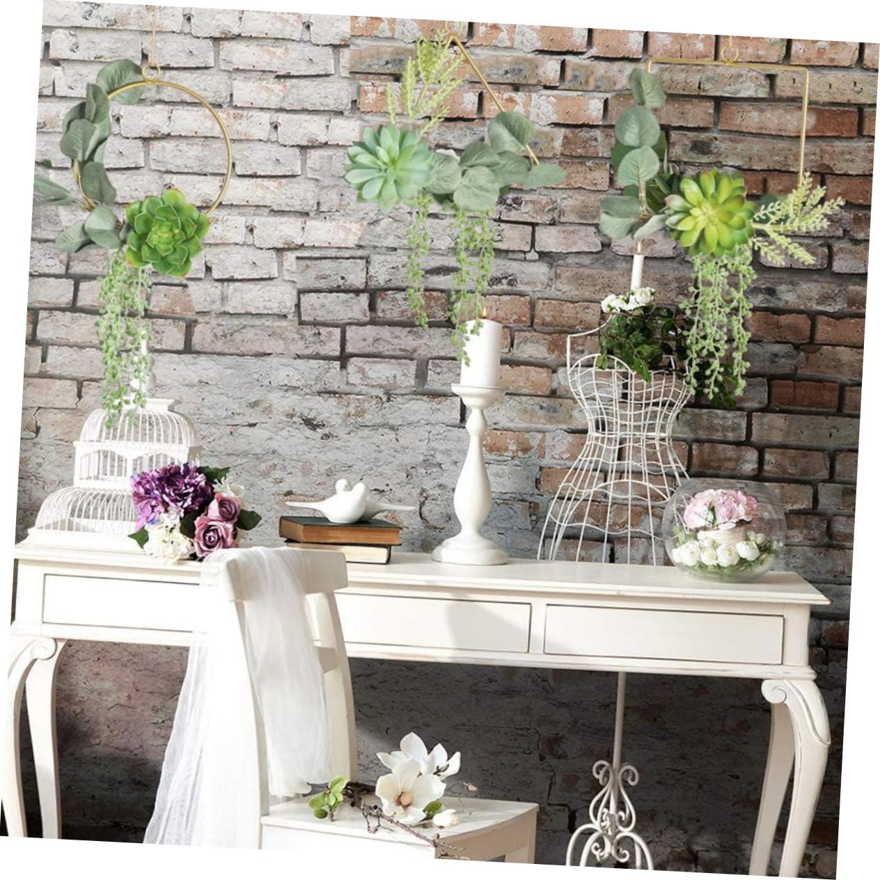 Wear Resistant Triangle Wreath Frame Flower Accessory for DIY Decor for Bouquets Handicrafts for Home Garden Wedding Decorations Design