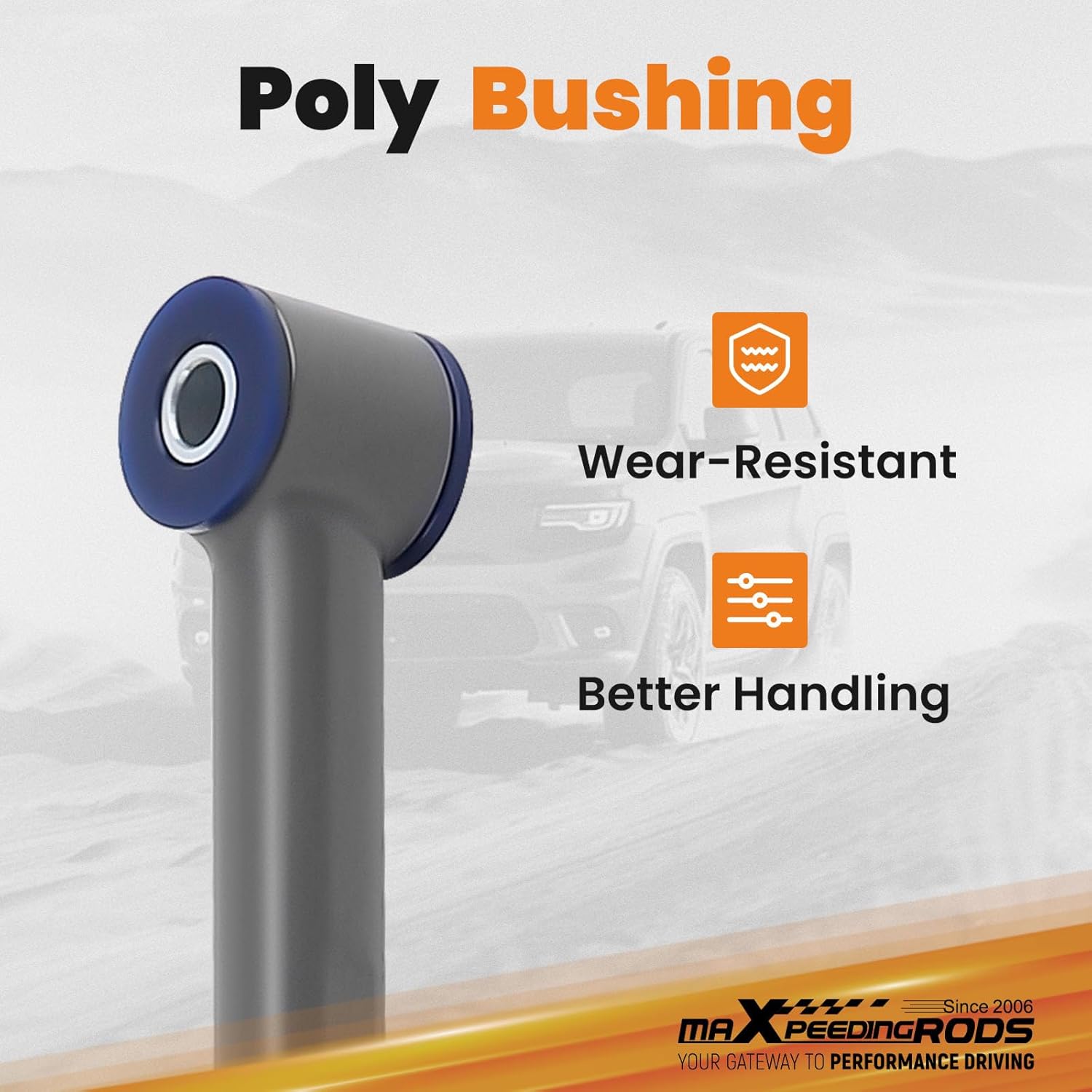 maXpeedingrods Rear Adjustable Track Bar for Ford Mustang 2005-2014 with Upgraded Polyurethane Bushings & Grease Zerk Fittings