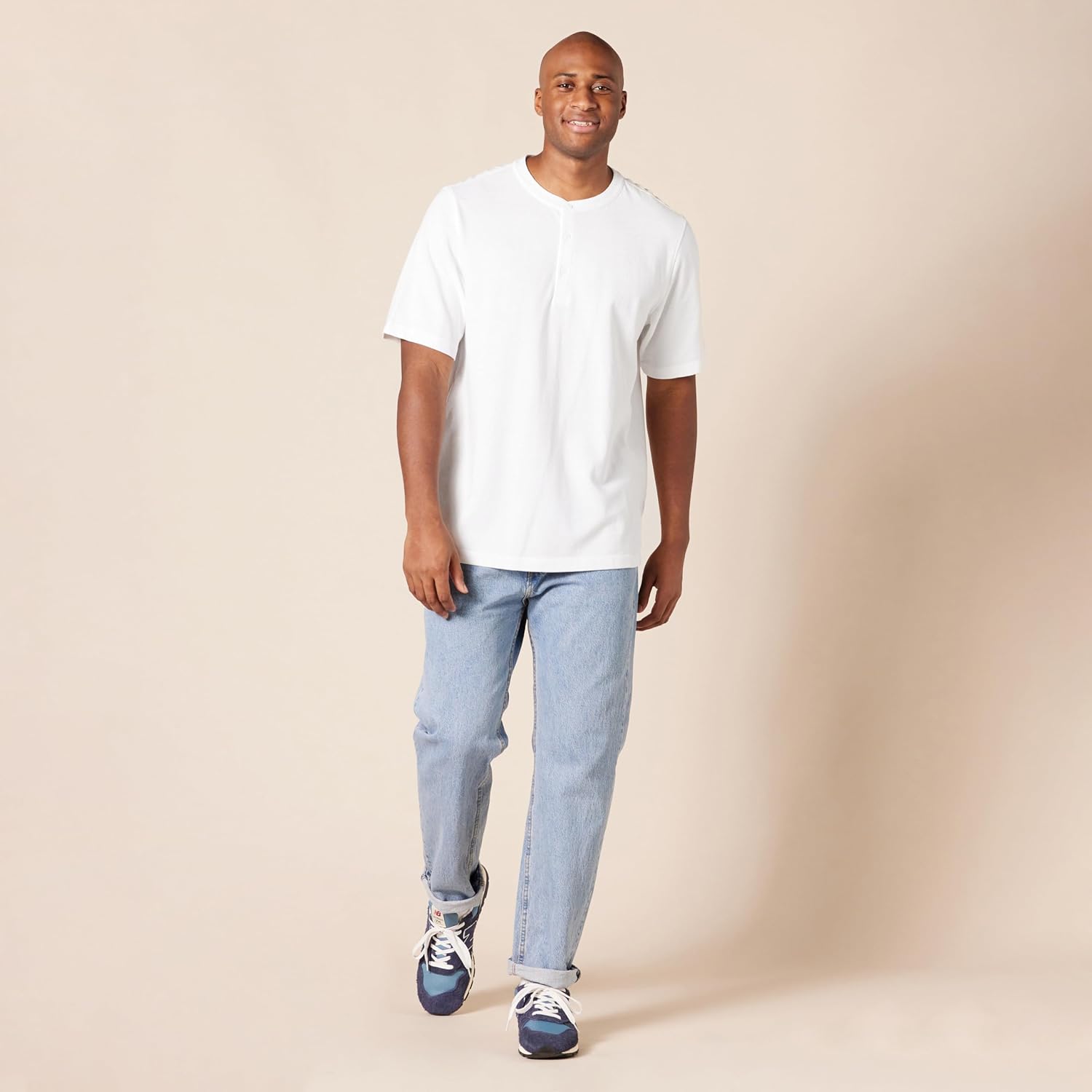 Amazon Essentials Short Sleeve Henley Shirt for Men - Regular-Fit Pique (Available in Big & Tall), Pack of 2 - Image 7