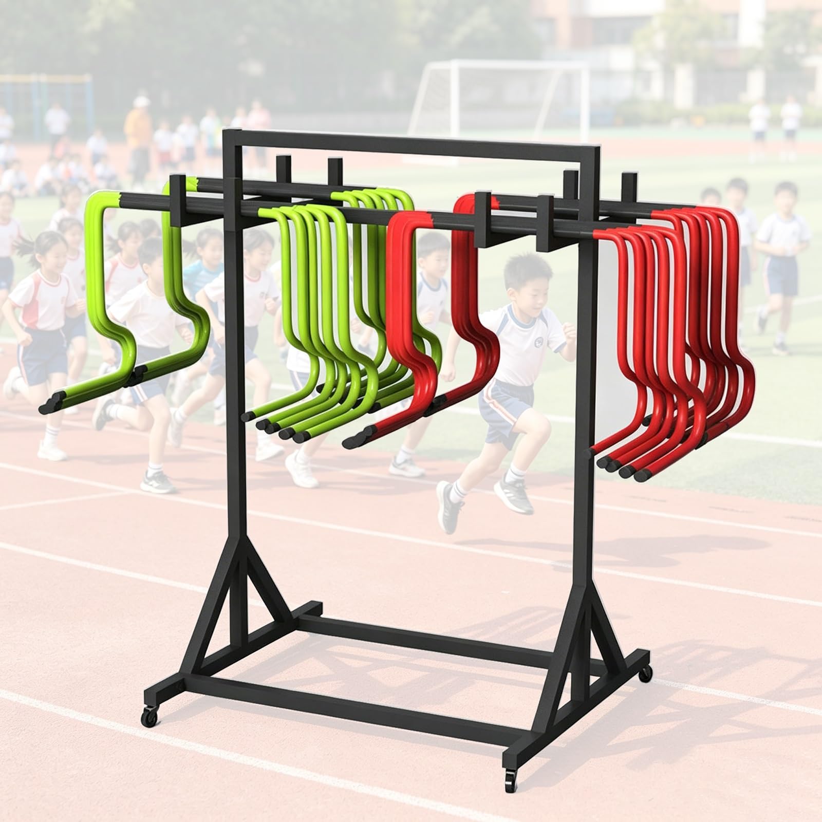 Support de stockage pour tapis de yoga mobile pour écoles clubs et fitness