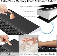 Vista 3 de Ospelelf - Soporte para teclado con reposamuñecas, cómodo soporte ergonómico para teclado para oficina y hogar