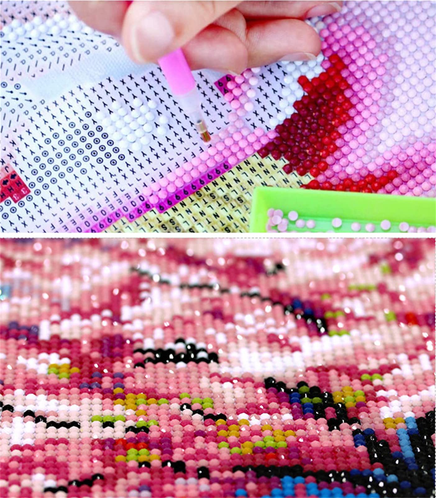 Trayosin Diamond Painting Erwachsene Blumen Diamant Painting Bilder Groß XXL Lila Blume Diamond Painting Set Full Drill Wandkunst Als Geschenk Und Wanddekoration Wohnzimmer Home Büro (120x50cm)