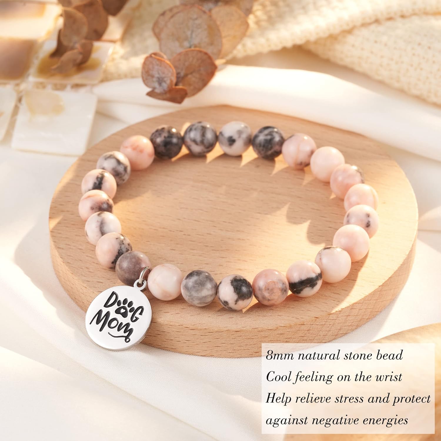 Tarsus Dog Mom Gifts for Women, Dog Mom Christmas Mothers Day Gifts, Best Dogs Lover Charm Bracelet Gift for Women - Image 4