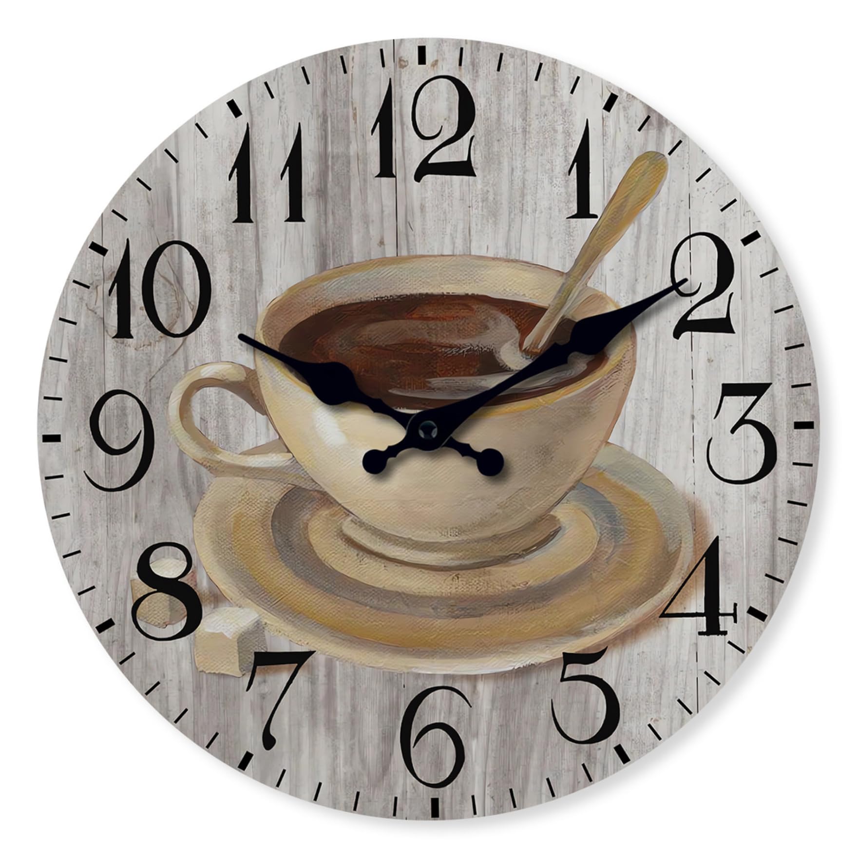 Horloge murale de ferme silencieuse pour stopper le bruit du tic-tac de chambre