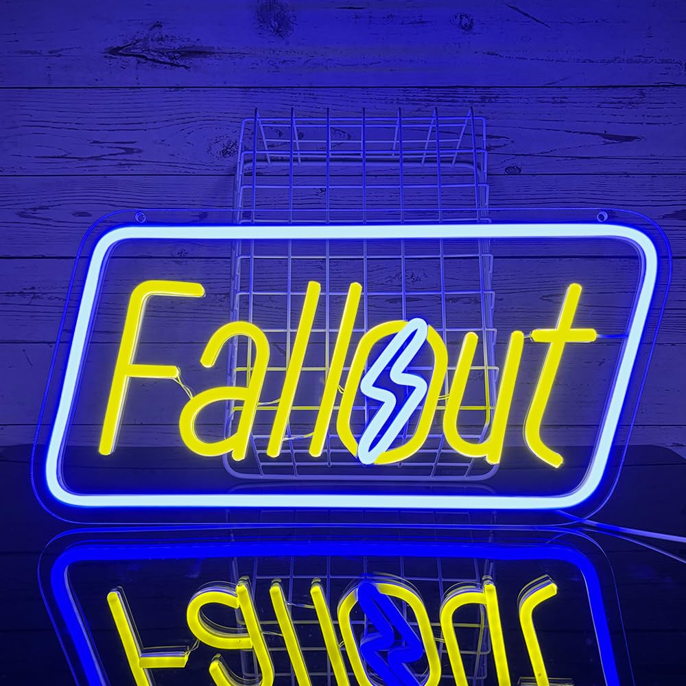 Fallout Neón Juego Neón Decoración De Pared Señal De Led De Fallout Aplicable a Decoración de dormitorio Regalo Para Hombres