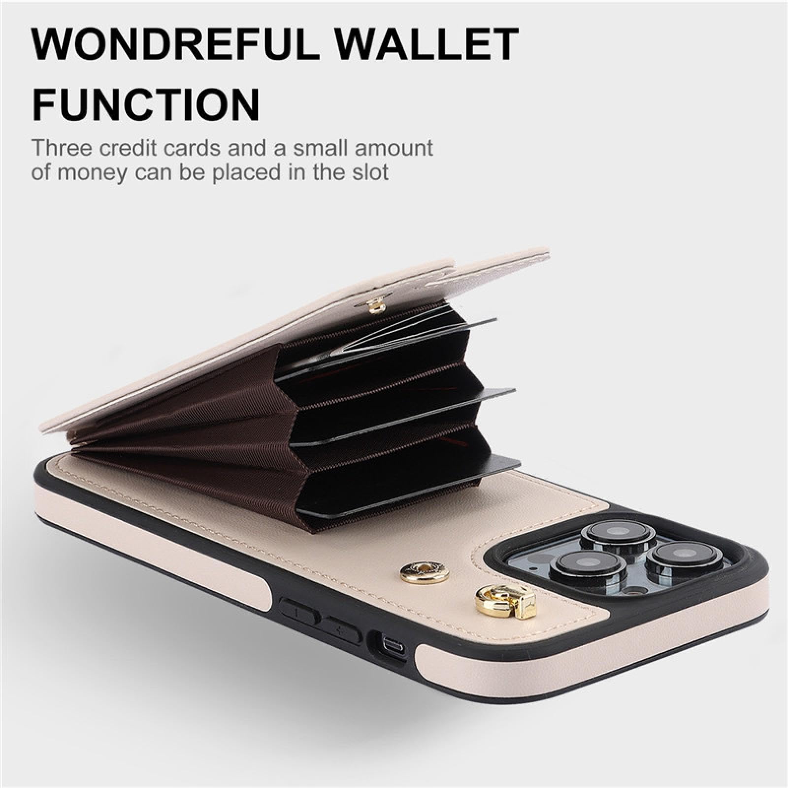 Étui Portefeuille en Cuir avec Anneau et Support pour iPhone SE 2020 (2022) (Rouge)