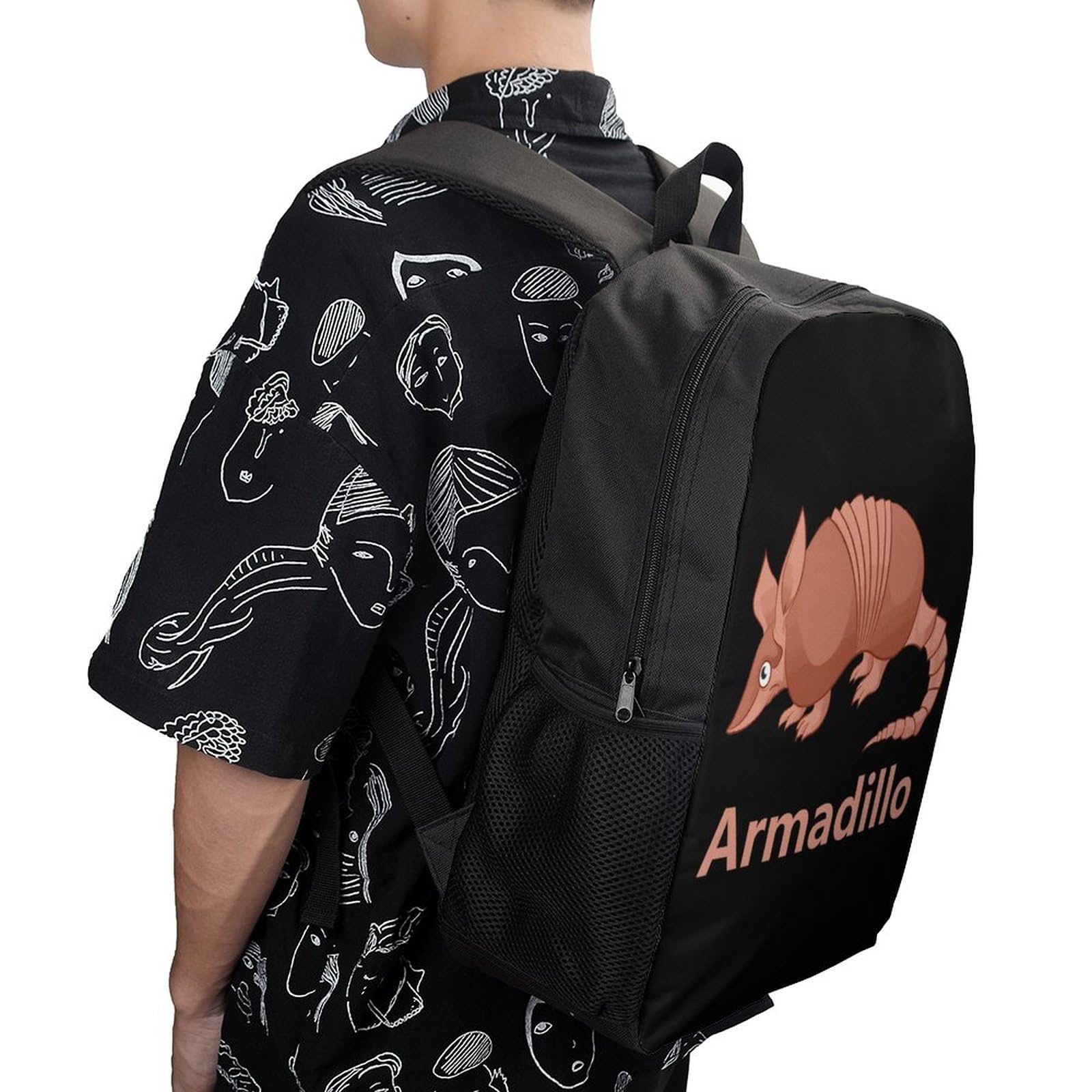 Set Zaino 3 Pezzi Cartoon 3D - Zaino Grande Per Laptop 17 Pollici, Borsa Termica Pranzo E Astuccio - Tessuto Oxford Impermeabile, Ideale Per Scuola, Viaggi, Campeggio - Regalo Originale
