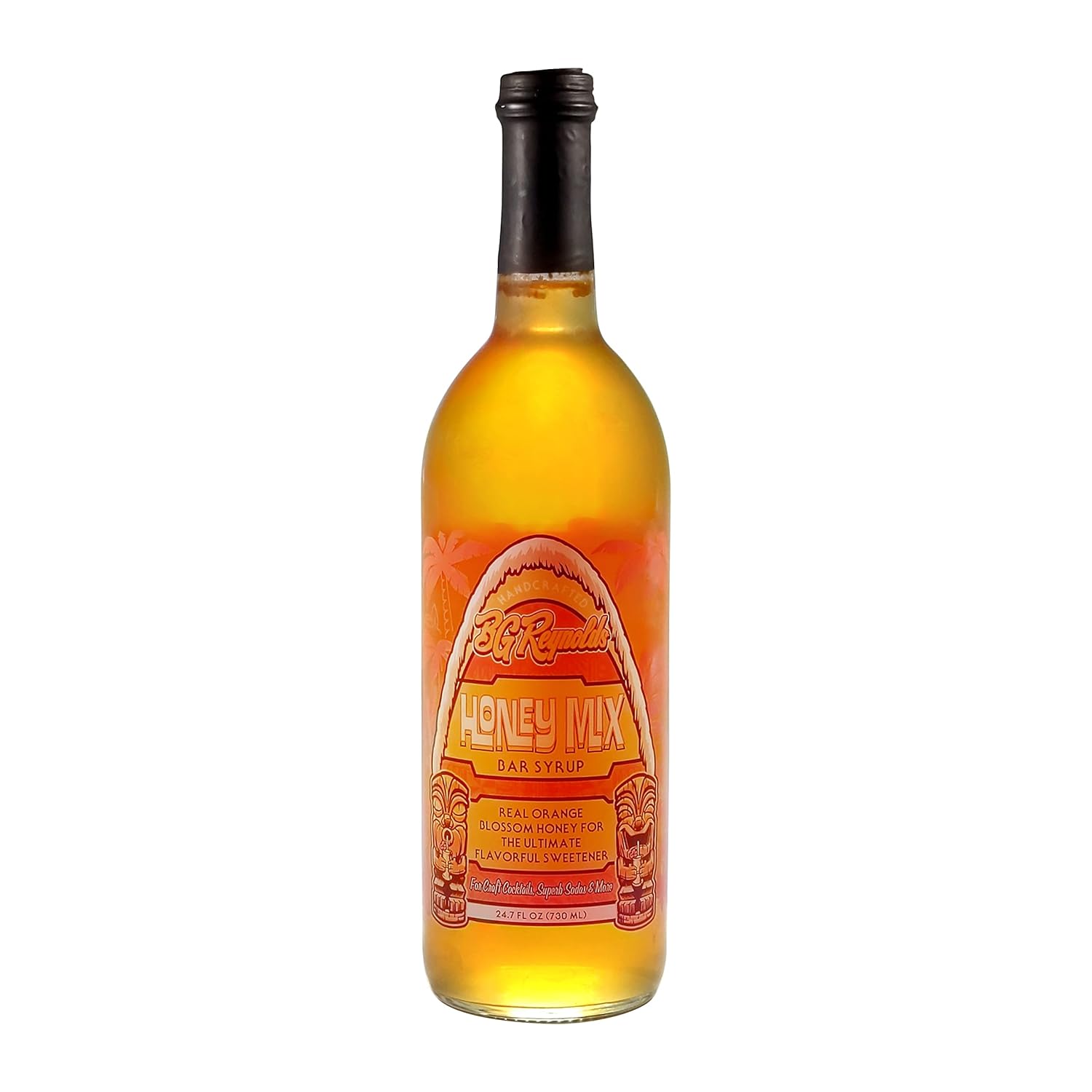 BG Reynolds Natural Tiki Cocktail Cane Syrup, Honey Mix, 750 ml