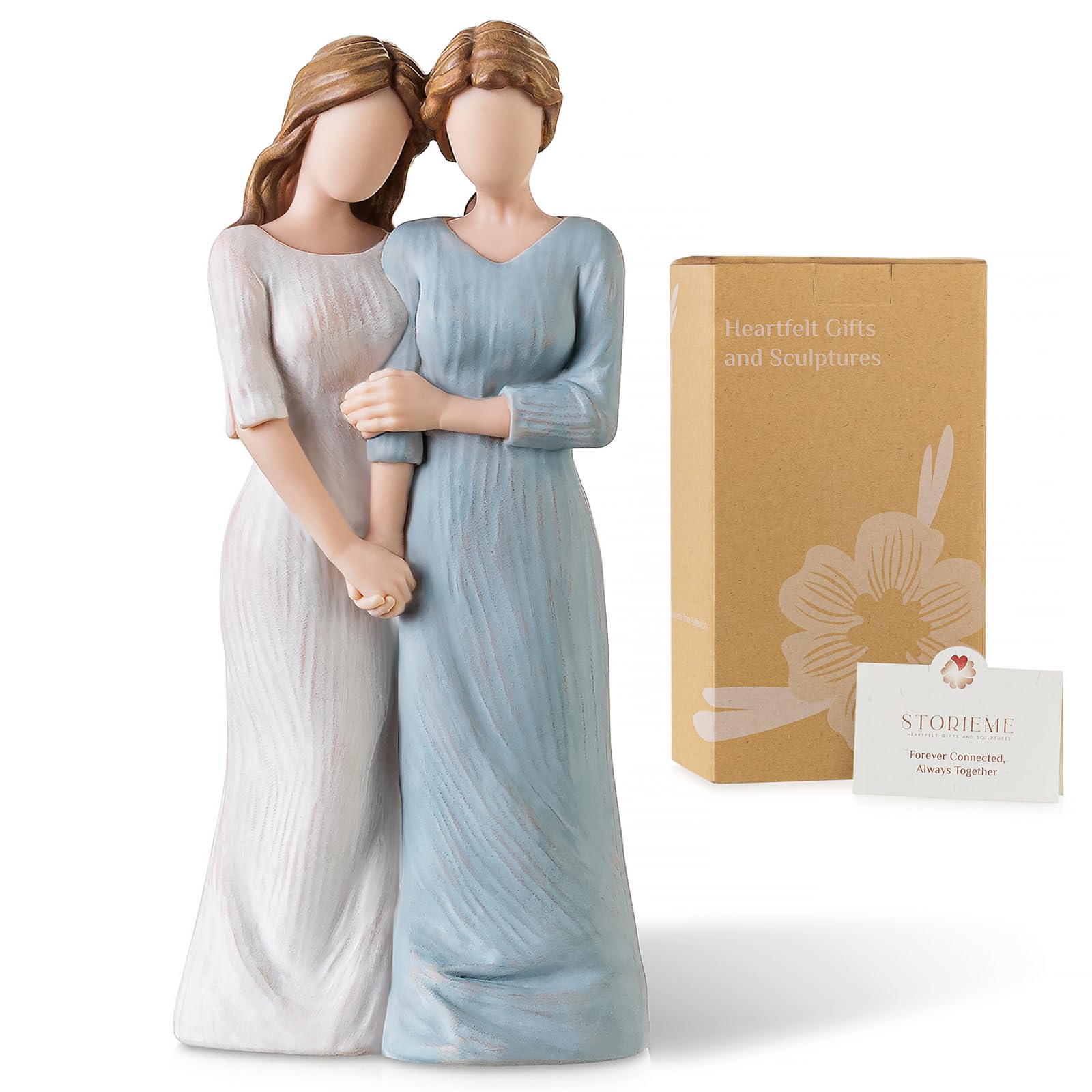 Figurine de mariée et mère Storieme peinte à la main pour anniversaire