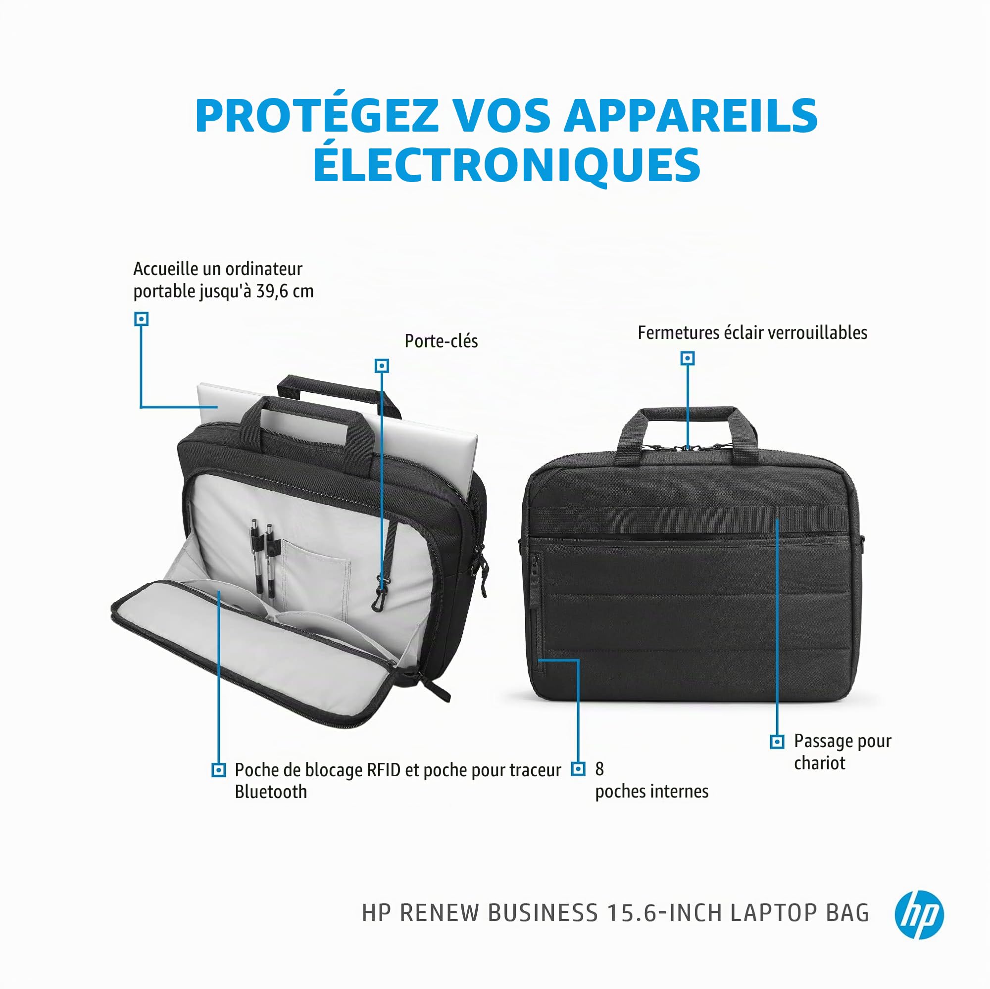 HP Renew Business - Borsa a tracolla per notebook - 39,6 cm (15,6")