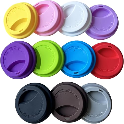 Miniatura 3 de Fundas de silicona para tazas, tapas de silicona reutilizables para tazas, tazas y tazas flexibles, tapas de tazas calientes para café, color