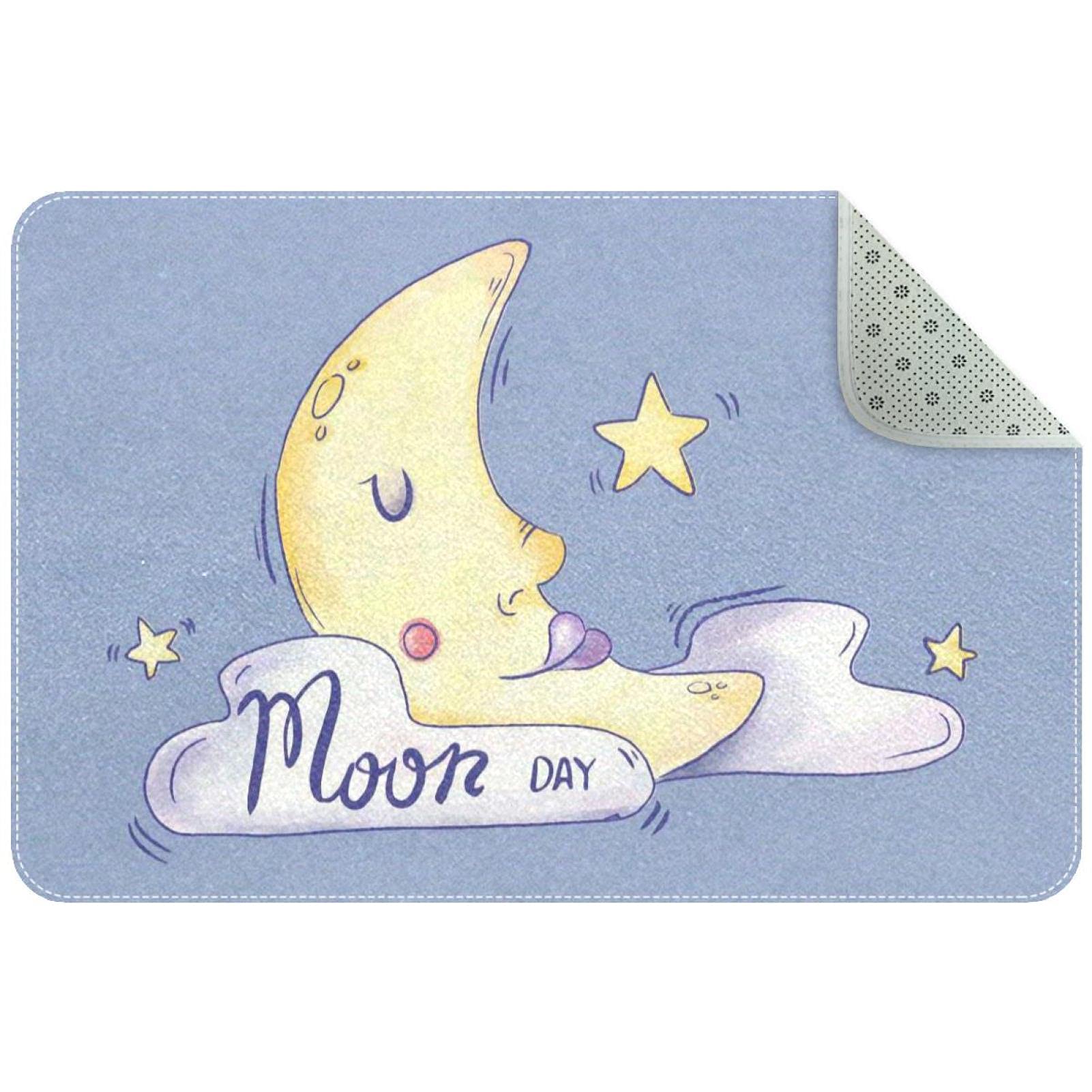 Tapis de porte motif Jour de la Lune durable intérieur et extérieur garage