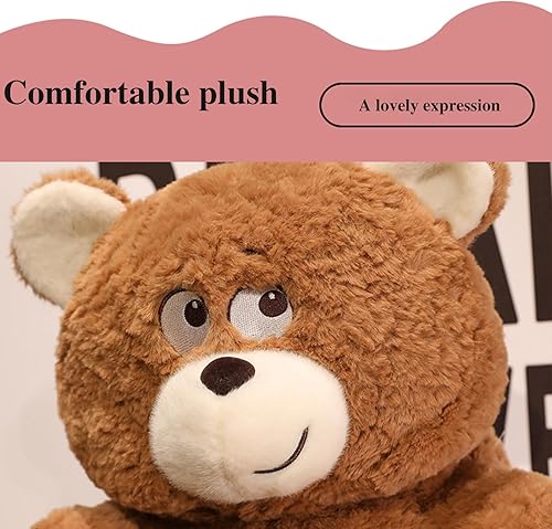 Miniatura 5 de Bonito oso de peluche marrón, oso de peluche en forma de corazón, 16 pulgadas, Navidad, día de San Valentín, boda, aniversario, día de la madre,