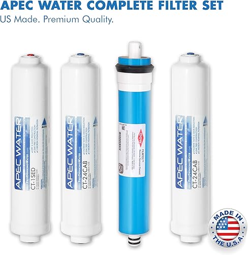 Miniatura 4 de APEC Water Sistemas RO-QUICK90 Ultimate Supreme Compact Size con conexión rápida Filtros de cambio fácil Sistema de ósmosis inversa debajo del