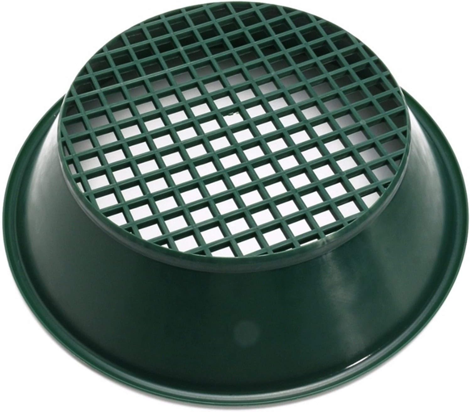 1Pc Green Gold Pan Sifting Classifier Mesh Screen Mining Sifter Metal Detecting Tool Panning Classifier 34x34x10Cm