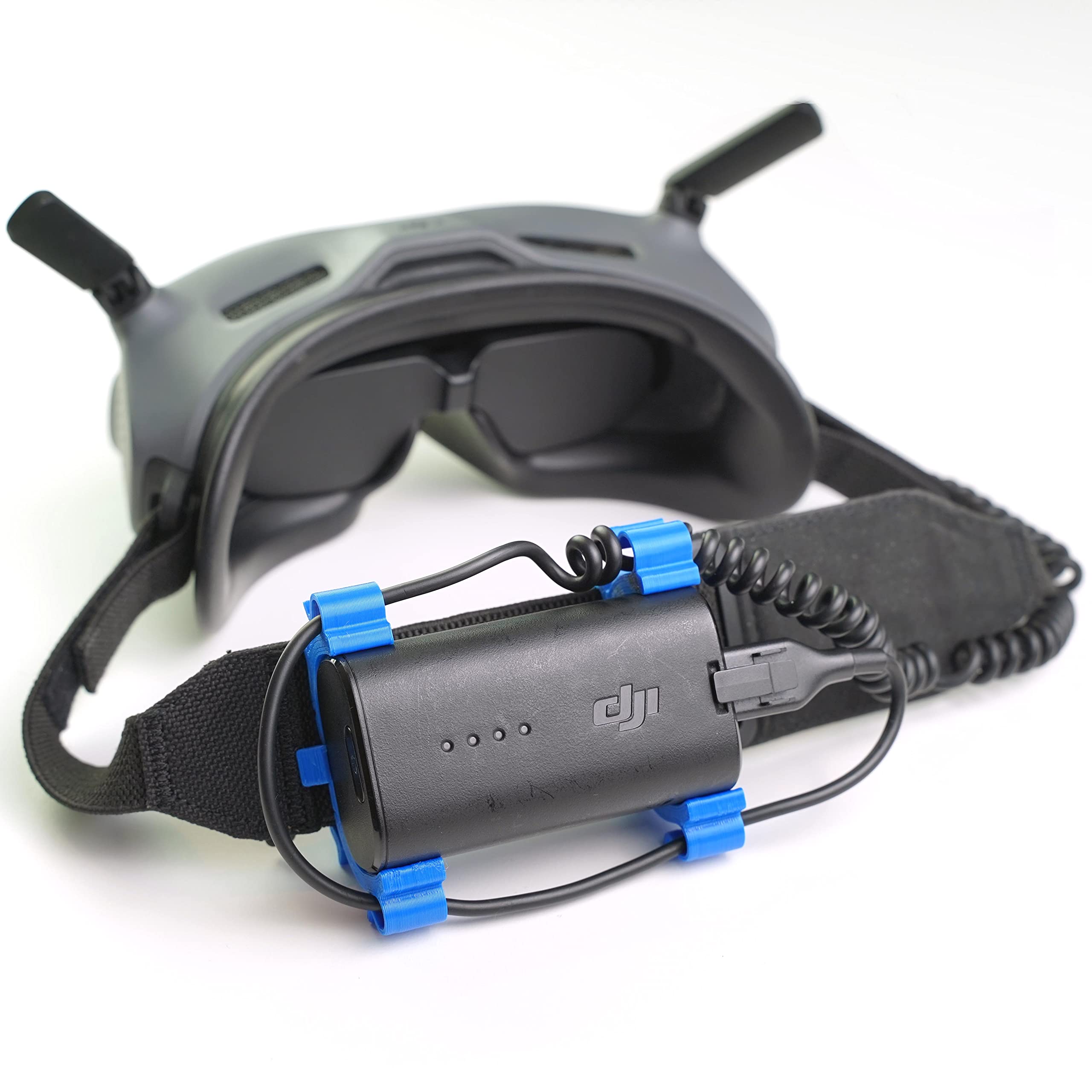 Batterie Halterung passend für DJI Goggles 2/ V2 FPV Brille (für Avata, DJI FPV Drohne) (Blau) Spielzeug