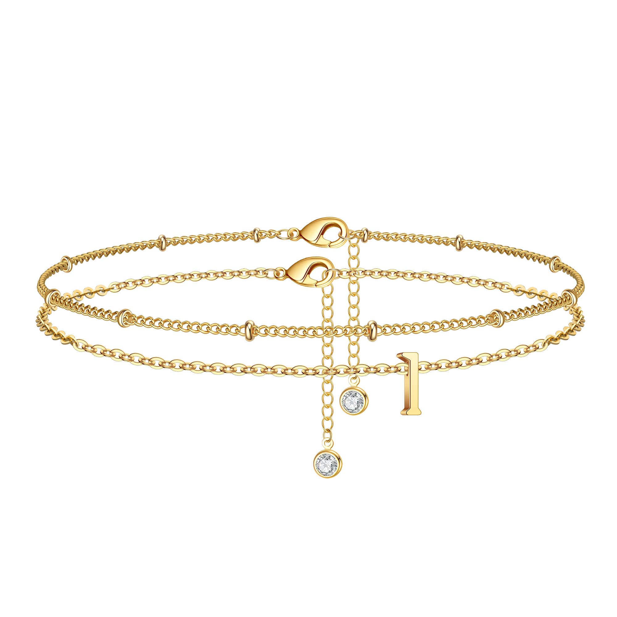 Bracciale con iniziale a strati Cavigliera per donna Catena per piedi in acciaio inossidabile Lettera Z Caviglie Regalo estivo da spiaggia bohémien  36