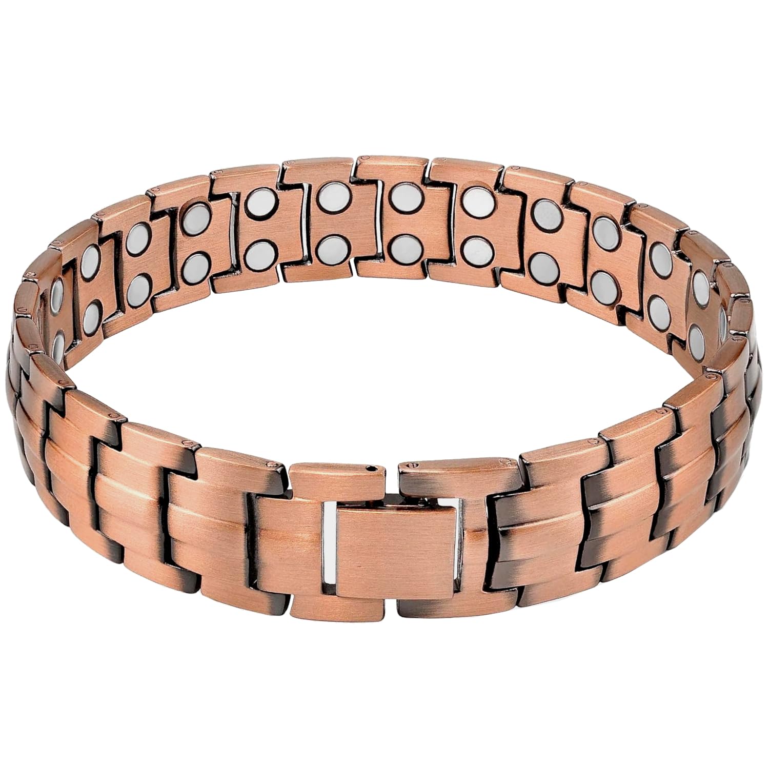 Bracelet magnétique en cuivre avec fermoir pour homme - Intense