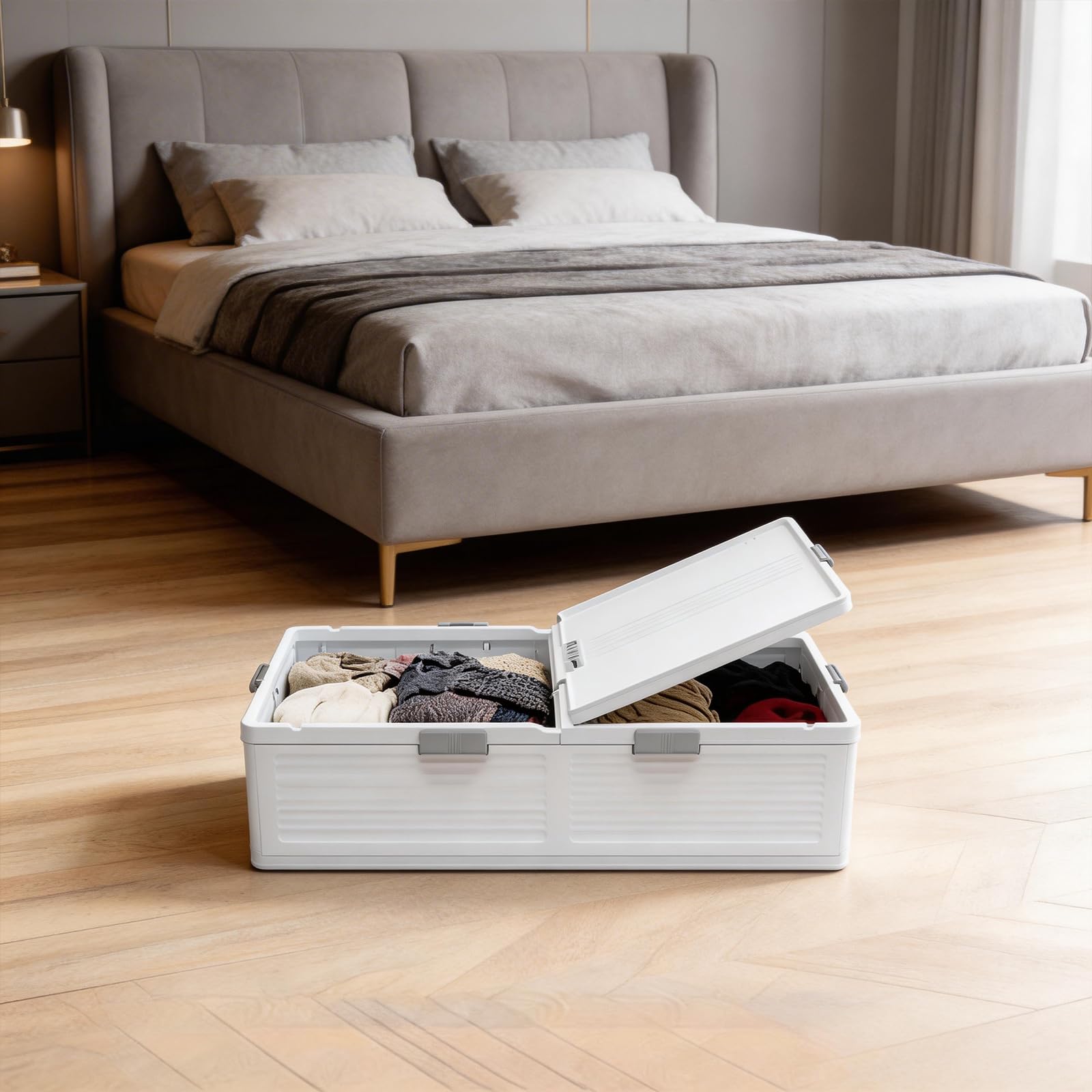 Cajonera para debajo de la cama con ruedas