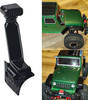 ShareGoo RC Car Plastic Snorkel Wading Hose Compatible with Axial SCX10-III AXI03007 Jeep Wrangler JL Body Shell,Black