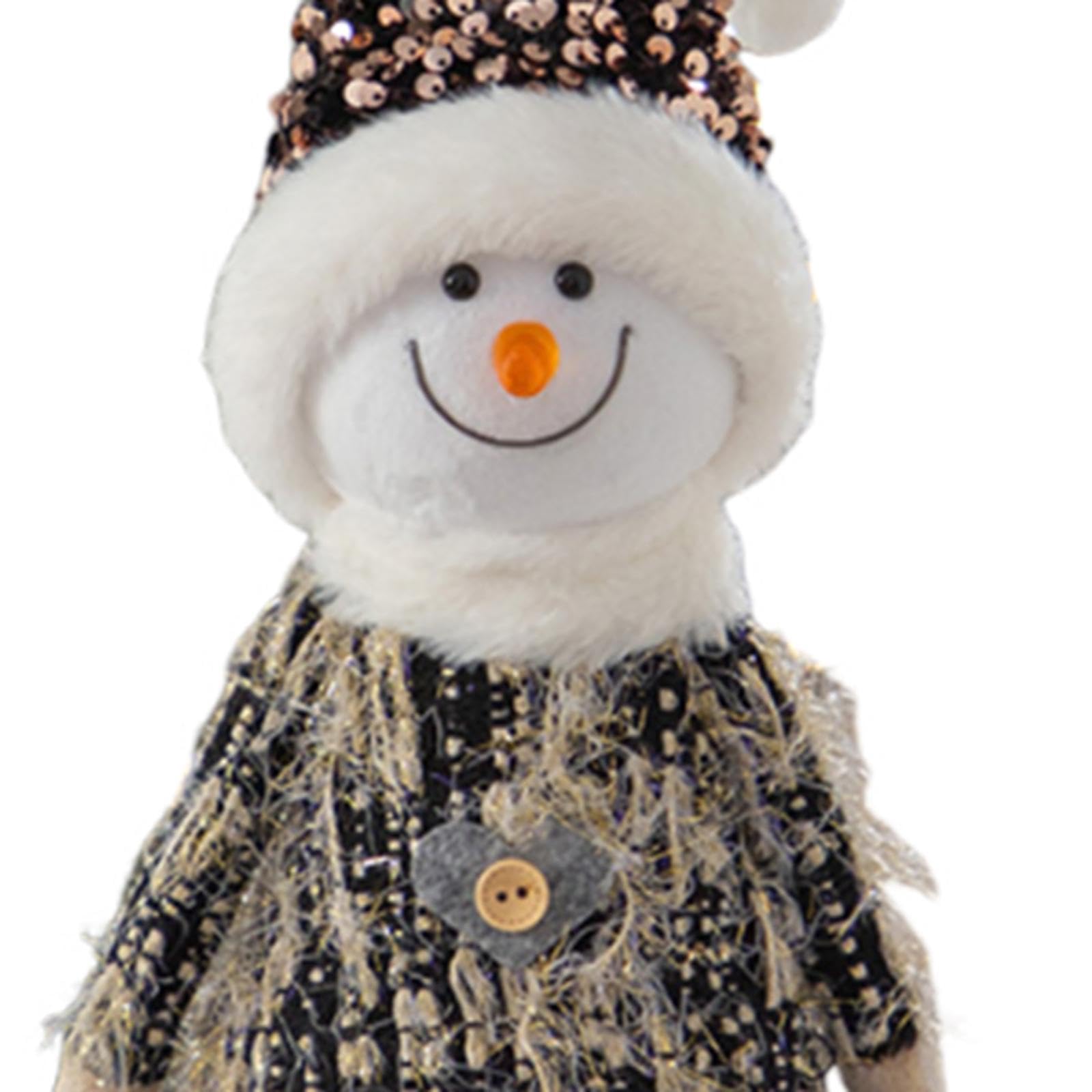 Muñeca Decorativa de Mesa Navideña, Decoración Navideña, Colección Creativa, Figura Navideña, Adorno Navideño para El Escritorio de La Cocina del, Muñeco de Nieve