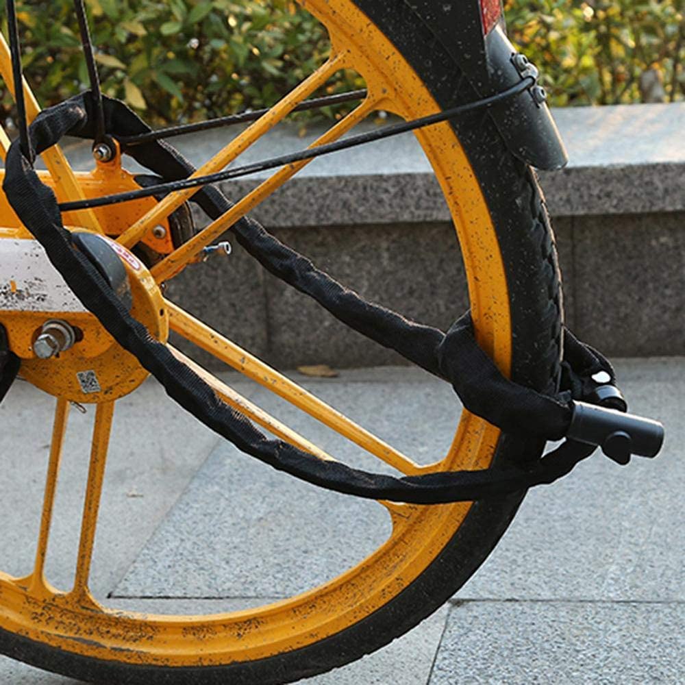 Proteggi la Tua Corsa con Questo Lucchetto a Catena antifurto per Bici: Un Lucchetto per Bici affidabile e Resistente per la Massima Sicurezza.Perfetto per Biciclette, motociclette, Porte e