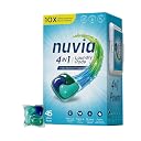 Nuvia 4-In-1 Laundry Pods for Top/Front Load Washing Machine, Tough Stain Removal Detergent Pod with Long-Lasting Fragrance, Easy Dissolve Formula 10x Ultra Cleaning Formula Large - 45 Pods gallery image