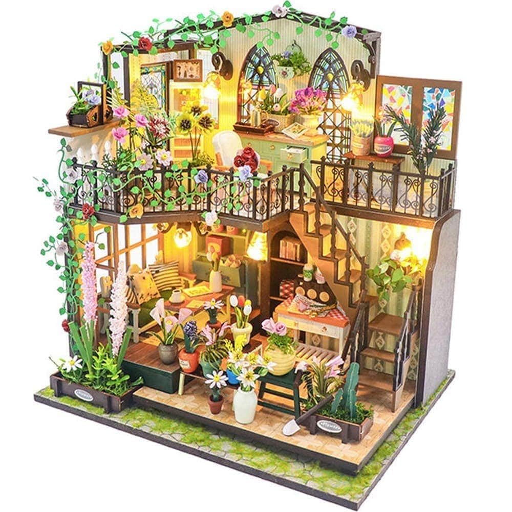 ミニチュアドールハウス　アンティーク風小物 Amazon | moin moin ドールハウス ミニチュア 手作りキット セット 1