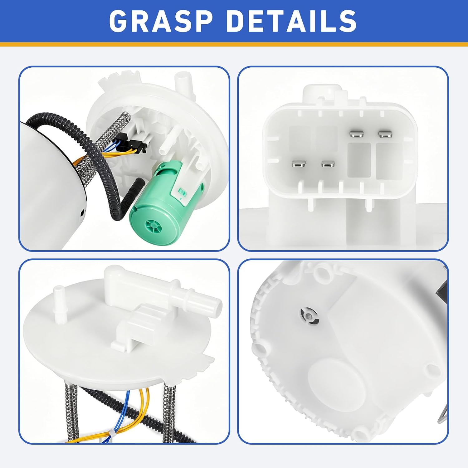 Electric Fuel Pump Assembly, Fit for 2018-2023 Chevrolet Malibu, 2018-2019 Buick LaCrosse, 2018-2020 Buick Regal Sportback, 1.5L 1.8L 2.0L 2.5L 3.6L - Replace 42828713 85510206 Gas Pump