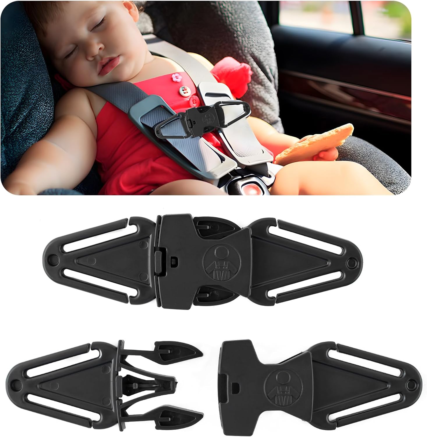 Anti Escape Car Seat Safety Clip Baby Harness Chest Clips, Baby Car