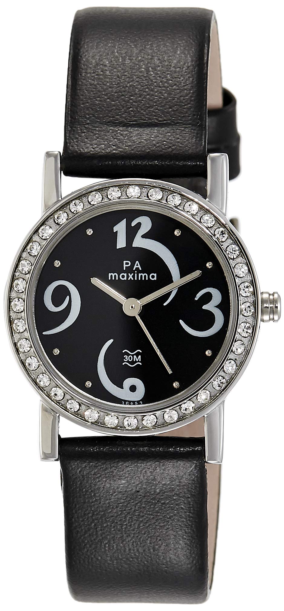 Maxima Leather Analog Black Dial Women Watch-25637Lmli, Black Band (B0777R26SB) Amazon Price History, Amazon Price Tracker