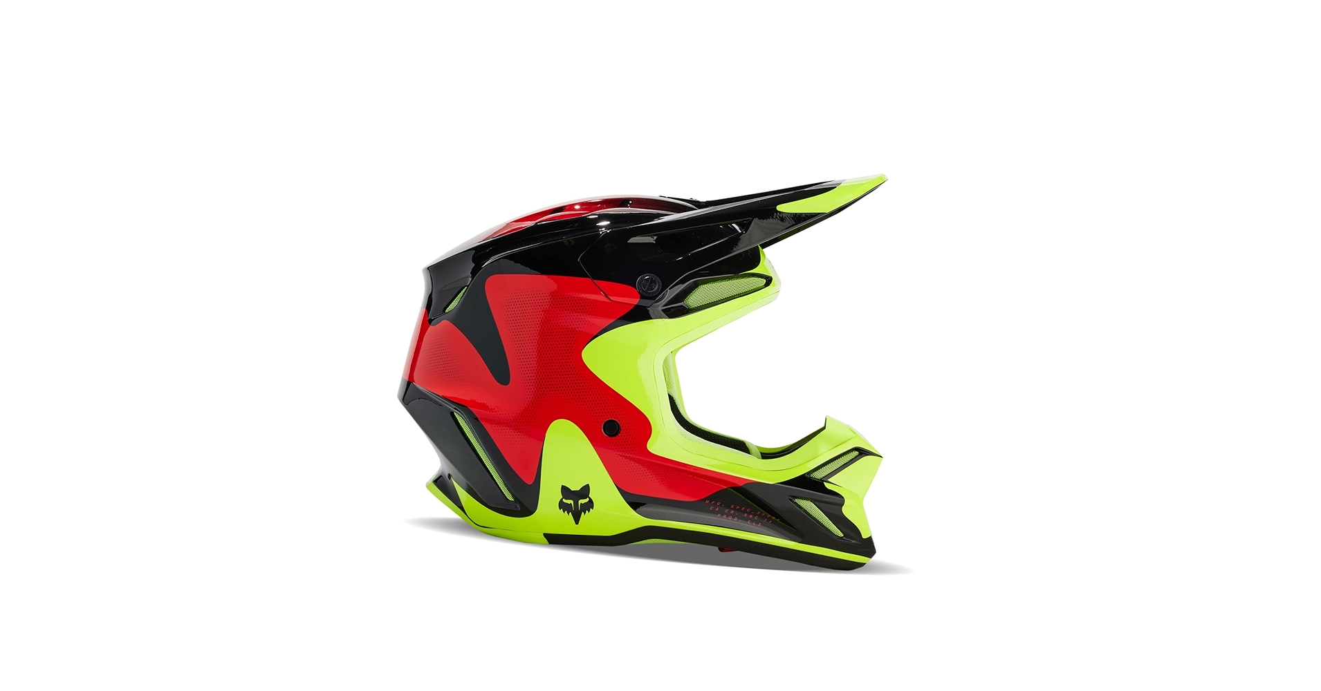 Amazon.com: Fox Racing V3 Motocross Helmet, Revise RED