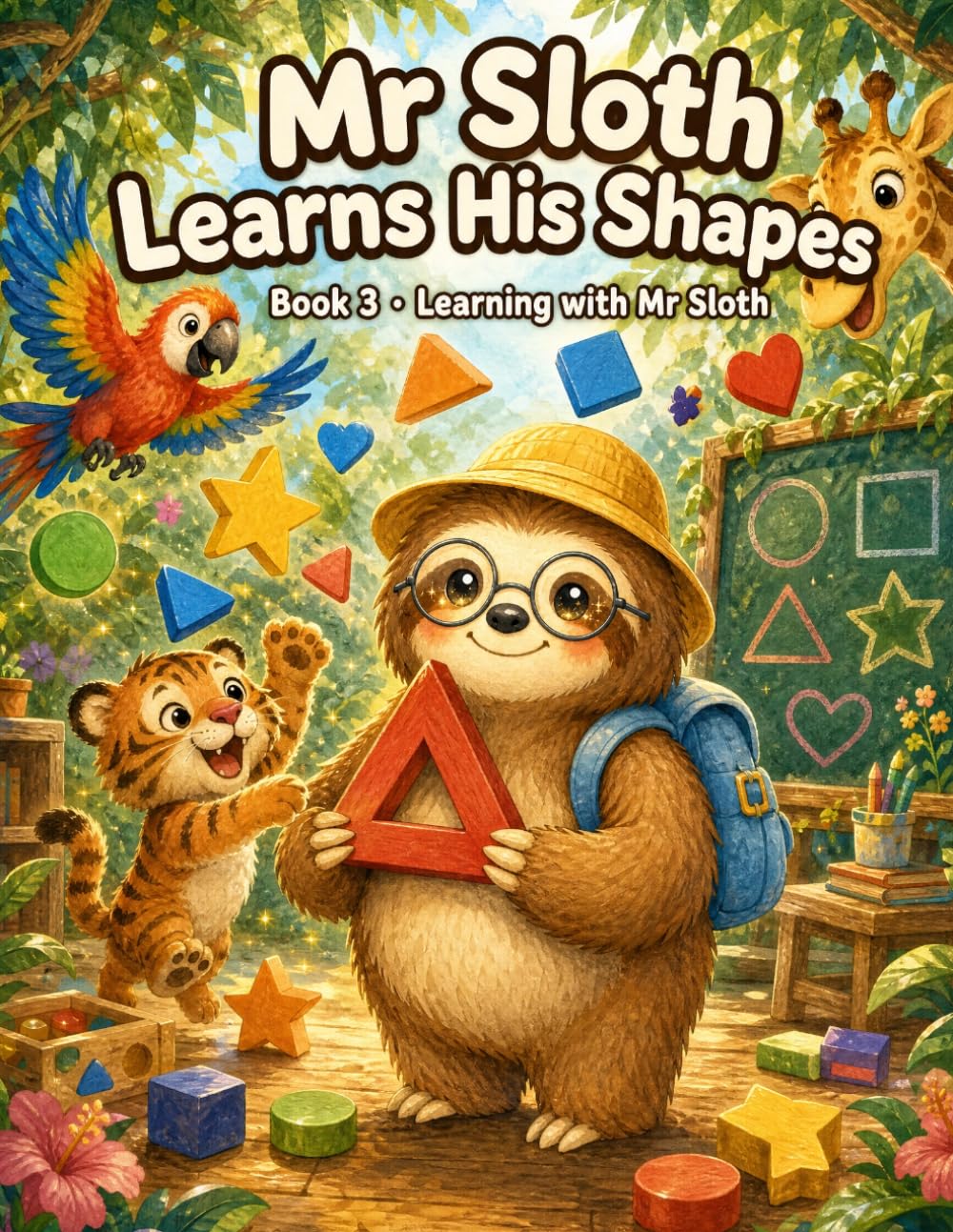 Mr Sloth Learns His Shapes: early learning children books (The World of Mr Sloth™ - Early Learning Children Books)