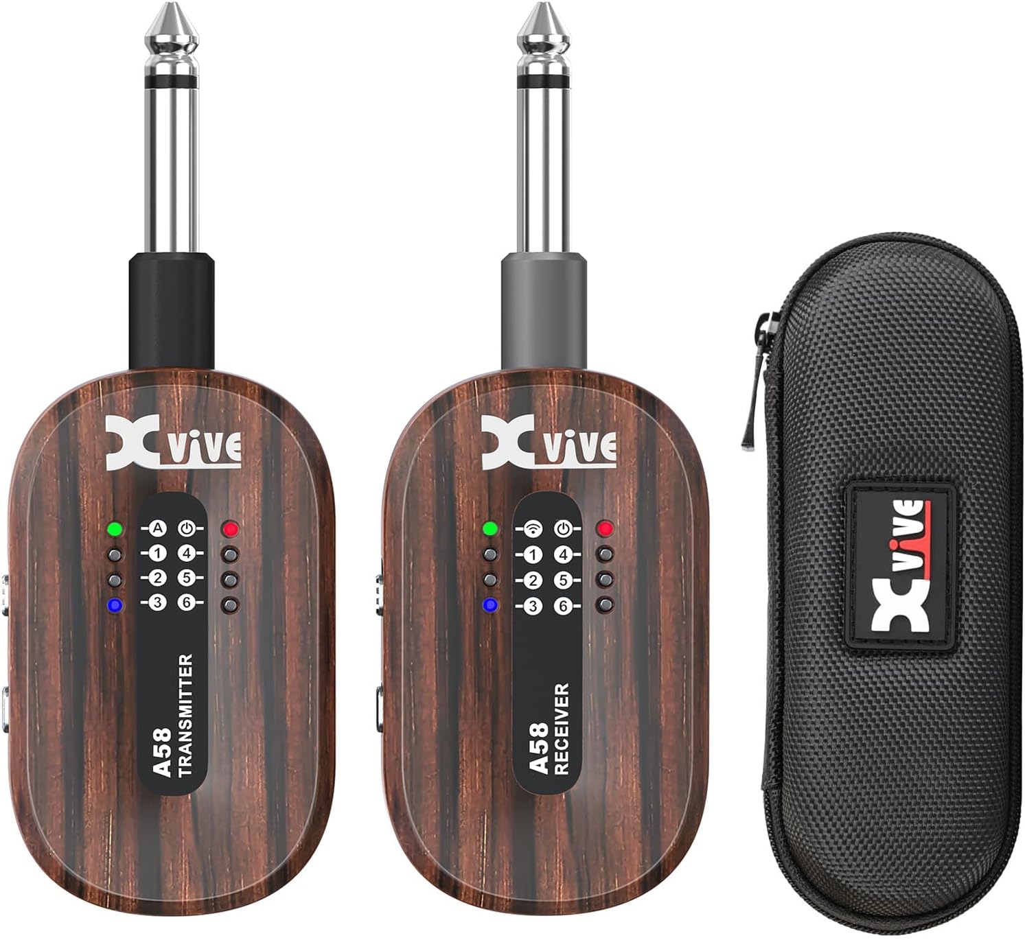 Xvive A58 Wireless Guitar System with 5.8GHz Transmitter and Receiver