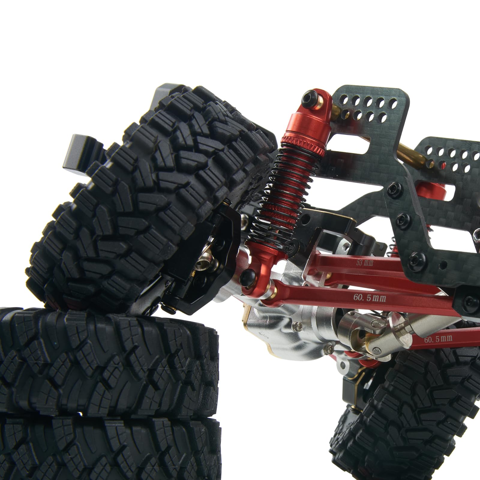 ラジコンダンパー Amazon | LCX Racing 1/18th RCクローラーカー 2個 82mm メタル