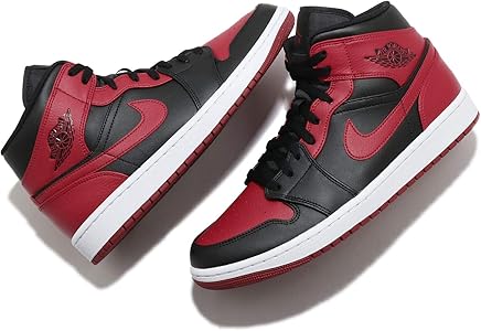 Amazon.co.jp: [ナイキ] JORDAN 1 MID BRED スニーカー レッド 554724