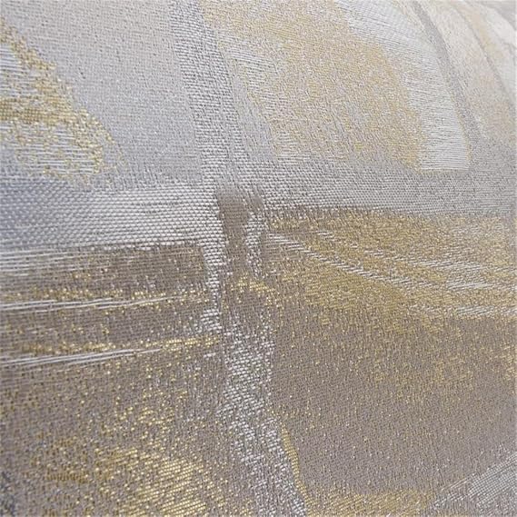 Michael Amini Ferrara 19x19 Square Fabric Accent Pillow in Gold in Set of 2